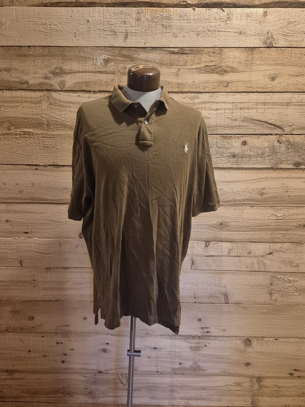 Poli Ralph Lauren Chocolate Brown Polo with Embroidered Pony